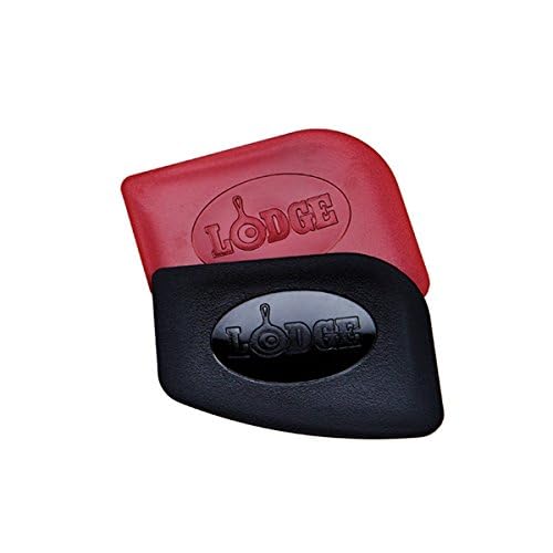 Lodge SCRAPERPK Durable Pan Scrapers, Red and Black, 2-Pack