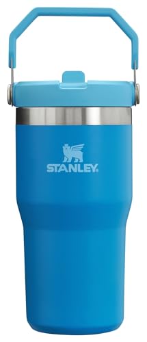 STANLEY IceFlow Stainless Steel Tumbler - Vacuum Insulated Water Bottle for Home, Office or Car Reusable Cup with Straw Leak Resistant Flip Cold for 12 Hours or Iced for 2 Days, Charcoal, 30OZ