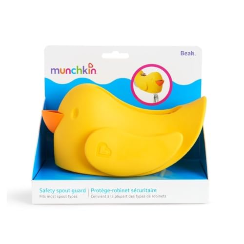 Munchkin® Beak™ Bath Spout Cover Safety Guard with Built-in bubble bath dispenser, Yellow