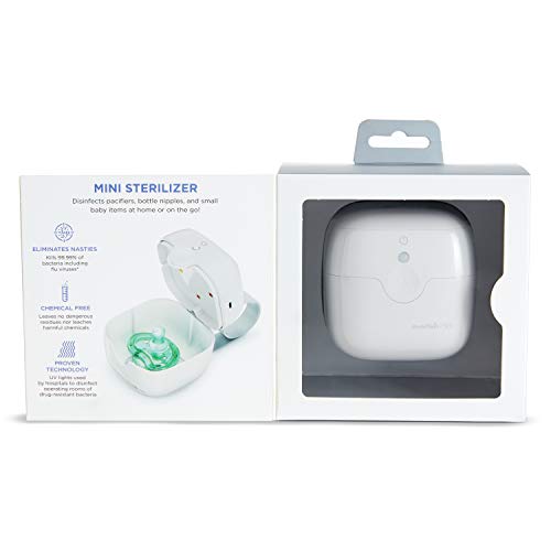 Munchkin Portable UV-C Cleaner for Pacifiers, Teethers and More, White