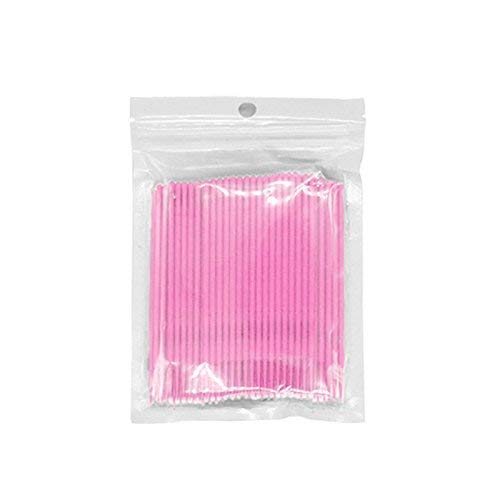 G2PLUS 500PCS Cotton Swabs, Disposable Micro Applicators Brush for Makeup and Personal Care Cosmetic Brush, Micro Swabs for Eyelash Extensions, Nails, Eyeliner (Head Diameter: 2.0mm)