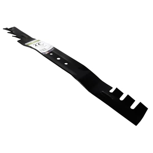 MaxPower 331376XB Commercial Mulching Mower Blade for 22" Toro Recyclers, Replaces OEM no. 108-9764-03, 131-4547-03, Black