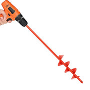 MAXCCINO Auger Drill Bit for Planting 2"(D) x14.5(L), Garden Ground Earth Spiral Drill Bit for 3/8" Hex Drive Drill, for Post Hole Digger Bulb Bedding Digging Plant Rapid Planter
