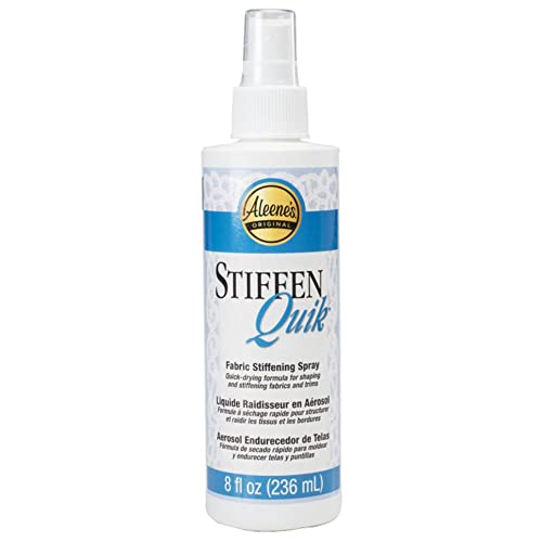 Aleene's 15581 Stiffen-Quick Fabric Stiffening Spray 8oz,Original Version, Packaging may vary