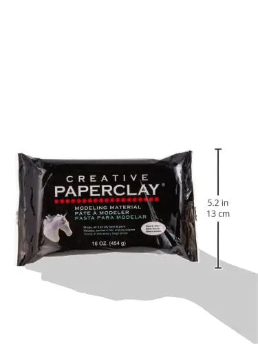 Creative Paperclay 811 for Modeling Compound, 16-Ounce, White