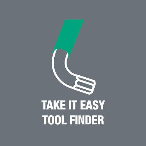 Wera Tools 05073593001 950 SPKL/9 SM N SB Long ARM HEX Key Set, One Size, Multi