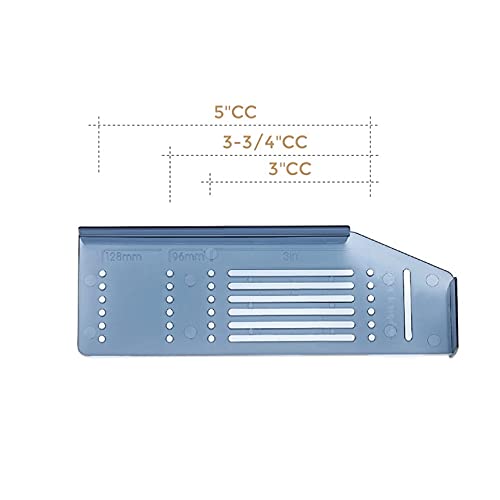 Ravinte Cabinet Door & Drawer Hardware Installation Template Kit Include Drill Bit Mounting Template for Cabinet Knob, Cabinet Pulls