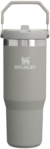 STANLEY IceFlow Stainless Steel Tumbler - Vacuum Insulated Water Bottle for Home, Office or Car Reusable Cup with Straw Leak Resistant Flip Cold for 12 Hours or Iced for 2 Days, Charcoal, 30OZ