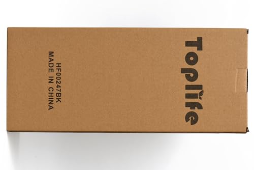 Toplife Spiral Design Metal Egg Skelter Dispenser Rack, Storage Display Rack, Black