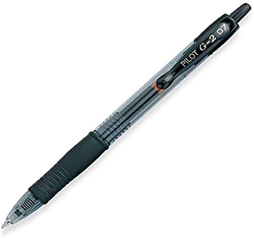 PILOT G2 Pens 0.7 mm - Fine Point, Refillable & Retractable Ballpoint Pens, Pack of 10; 5 Black & 5 Blue