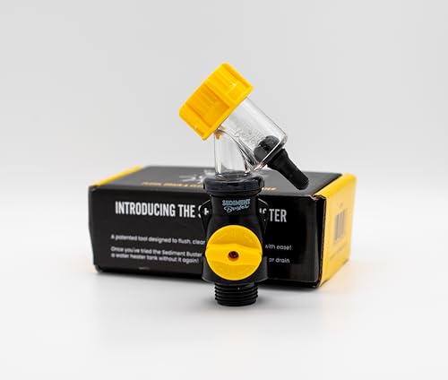 Sediment Buster - Water Heater Tool UL Verified V699054 – Flushes, Cleans, Drains, Breaks Up Sediment Clogs from Electric or Gas Water Heaters – Easy to Use