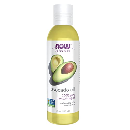 NOW Solutions, Avocado Oil, 100% Pure Moisturizing Oil, Nutrient Rich and Hydrating, 16-Ounce