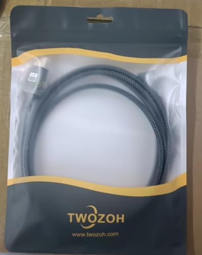 Twozoh HDMI Extension Cable 6.6FT, HDMI Male to Female HDMI Cord, HDMI 2.0 Cable Adapter Support 4K@60Hz 3D HDR