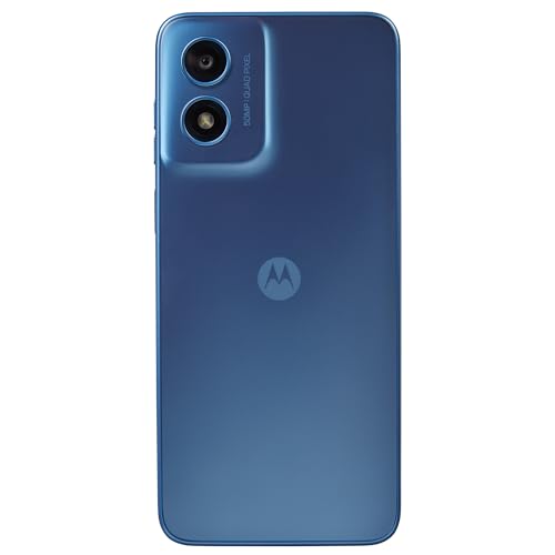 Tracfone, Motorola Moto g Play 2024, 64GB, Prepaid Smartphone, Sapphire Blue, 50MP Camera, Locked