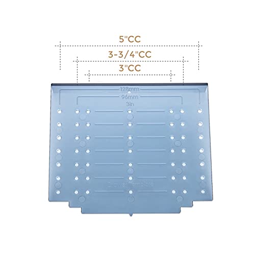 Ravinte Cabinet Door & Drawer Hardware Installation Template Kit Include Drill Bit Mounting Template for Cabinet Knob, Cabinet Pulls