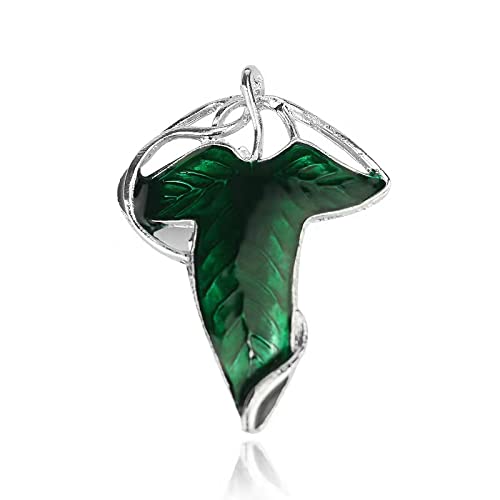 Alloy Elven Leaf Brooch Green Leaf Brooch Clasp Pin Elven Cloak Leaf Clasp Costume Accessory Movie Inspired Elven Green Leaf Pin Gift for King of The Elves Fans