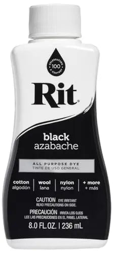 Rit All-Purpose Liquid Dye, Black, 3-Pack