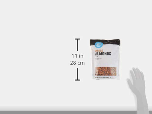 Amazon Brand - Happy Belly Whole Raw Almonds, 48 ounce (Pack of 1)