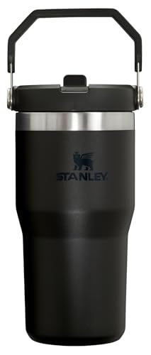 STANLEY IceFlow Stainless Steel Tumbler - Vacuum Insulated Water Bottle for Home, Office or Car Reusable Cup with Straw Leak Resistant Flip Cold for 12 Hours or Iced for 2 Days, Charcoal, 30OZ