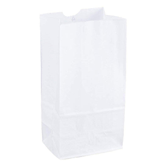 Perfect Stix 2lb White Kraft Paper Bags- Pack of 100ct