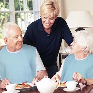 Utopia Towels 3 Pack Premium Unisex Adult Bibs for Elderly Women Men, Waterproof Bib for Eating, Adjustable and Washable (Blue)