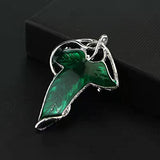 Alloy Elven Leaf Brooch Green Leaf Brooch Clasp Pin Elven Cloak Leaf Clasp Costume Accessory Movie Inspired Elven Green Leaf Pin Gift for King of The Elves Fans