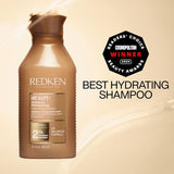 Redken All Soft Shampoo | Moisturizes and Deeply Hydrates| Softens, Smooths, and Adds Shine| Nourishing Shampoo for Dry Hair | Safe for Color-Treated Hair | With Argan Oil