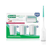 GUM Soft-Picks Original, Easy to Use Dental Picks for Teeth Cleaning and Gum Health, Disposable Interdental Brushes with Convenient Carry Case, Dentist Recommended Dental Picks, 320ct