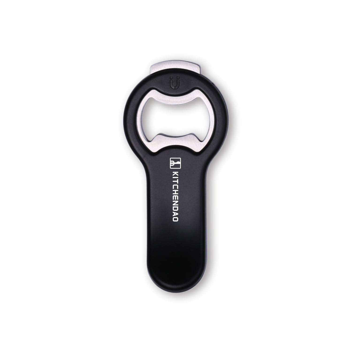 KITCHENDAO 2 in 1 Magnetic Beer Bottle Opener for Fridge and RV with Cap Catcher - Pop Can Soda Can Opener, Stick to Refrigerator for Easy Storage with Magnet, Gift for Men Husband Father