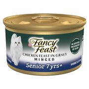 Purina Fancy Feast Senior Wet Cat Food 7 Years Plus Chicken Feast in Gravy Minced - (Pack of 24) 3 oz. Cans