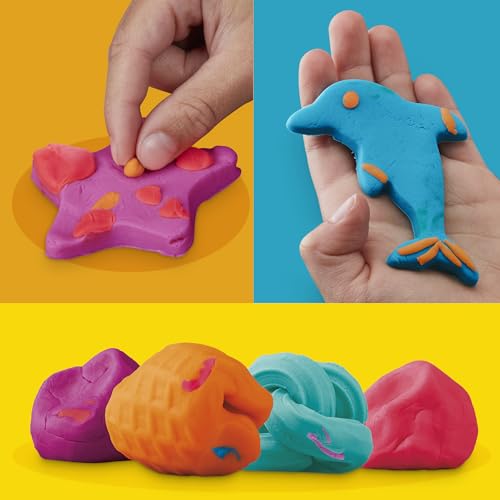 Play-Doh Fun Tub Set, 19 Accessories & Reusable Storage Container, Preschool Toys, Kids Arts & Crafts, Back to School Gifts, Ages 3+ (Amazon Exclusive)