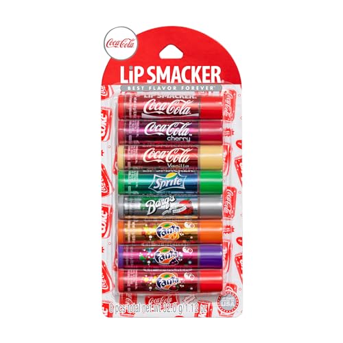 Lip Smacker Disney Princess Flavored Lip Balm Party Pack 8 Count, Clear, For Kids
