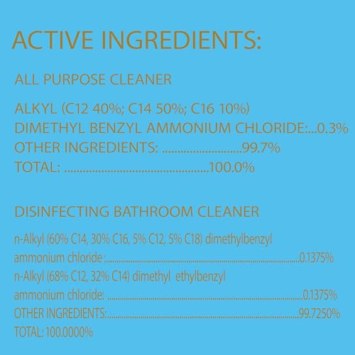 CLOROX Disinfecting All-Purpose Cleaner 32 Oz and Disinfecting Bathroom Cleaner, Household Essentials, 30 Oz, Pack of 3