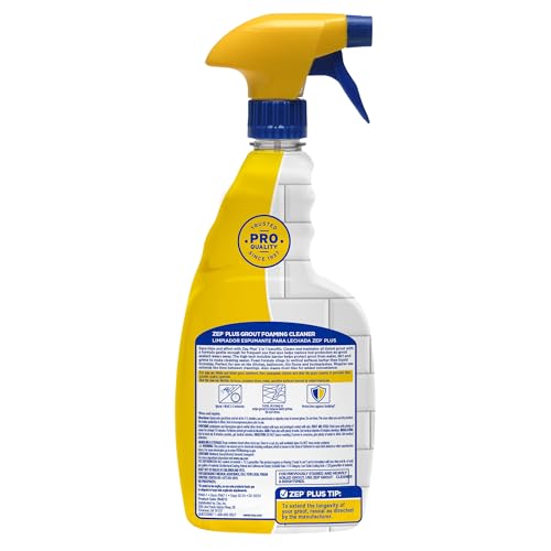 Zep Plus Grout Foaming Cleaner - 32 Fl OZ - R54212-2-in-1 benefits clean while protecting grout from water, dirt and grime