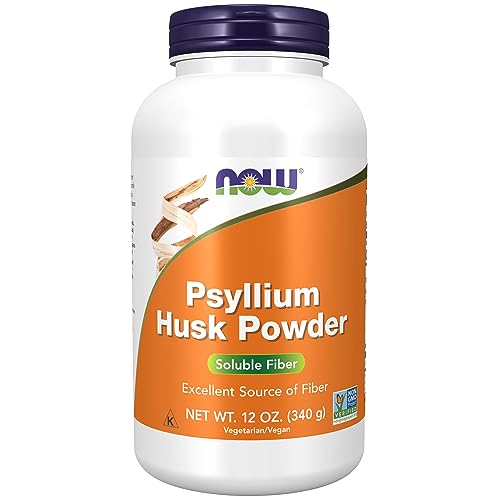 NOW Supplements, Psyllium Husk Powder, Non-GMO Project Verified, Soluble Fiber, 24-Ounce