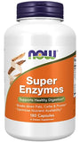 NOW Supplements, Super Enzymes, Formulated with Bromelain, Ox Bile, Pancreatin and Papain, Super Enzymes,90 Capsules