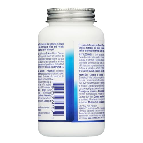 Permatex 24125 Ceramic Extreme Brake Parts Lubricant, 8 oz., Pack of 1