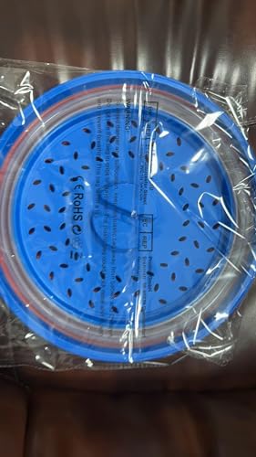 Pack of 2 Collapsible Microwave Food Cover, Splatter Guard,Vented Microwave Lid for Food,10.5inch, BPA free TPR, Dishwasher safe
