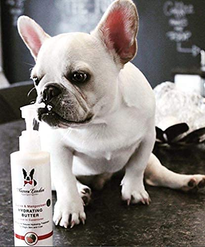 Warren London Hydrating Butter Leave In Pet Conditioner for Dogs | Lotion Skin and Coat Aloe Puppy & Dog Hair Detangler, Dry Skin, Fur Dandruff Use After Shampoo Bathing Made in USA Guava 8oz