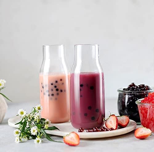 BREXONIC Boba Pearls Popping Bursting Boba, Tapioca Pearls For Bubble Tea (Strawberry , 2 LB 1 Pack)