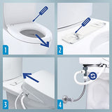 TOTO SW3074#01 WASHLET C2 Electronic Bidet Toilet Seat with PREMIST and EWATER+ Wand Cleaning, Elongated, Cotton White