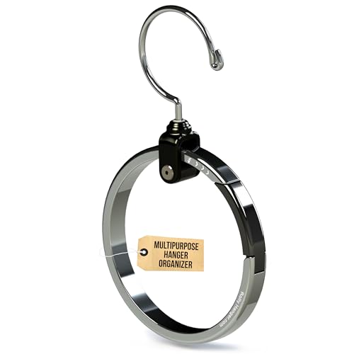 ROLLY HANGER Multipurpose Closet Hangers- Tie and Belt Hanger for Closet- Great Space Saving Belt Organizer for Wardrobe - Ideal for Storing Belts, Ties, Scarfs, Baseball Hats, Purses & More- 1 Pack