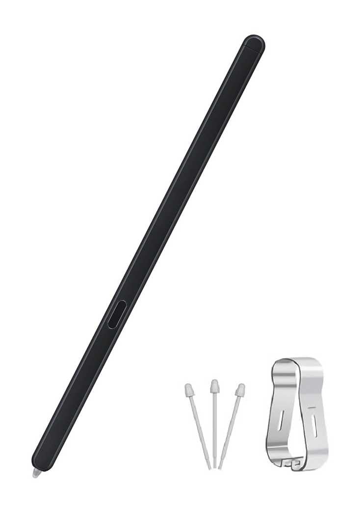 Galaxy Z Fold 6/Fold 5 Slim S Pen Fold Edition 4096 Pressure Levels Compatible with Galaxy Z Fold 6/5 Phones Only, Fold 5 Pen Slim 1.5mm Pen Tip, with 3*Tips (Black)