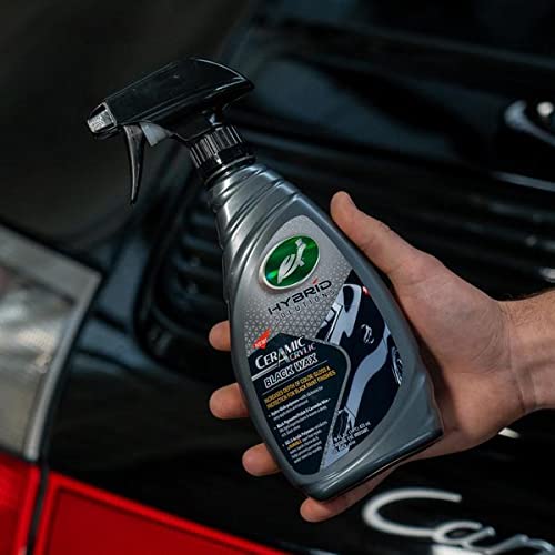 Turtle Wax 53447 Hybrid Solutions Ceramic Acrylic Black Spray Wax Formulated for Black Car Paint, Fills Scratches and Swirl Marks, Provides Water Repellency, Lasting Protection and Shine, 16 oz