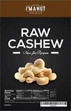 Raw Whole Unsalted Cashews 48oz (3 lb) 100% Natural | No Chemicals | Batch Tested Gluten & Peanut Free | Non-GMO | Keto and Paleo Diet Friendly