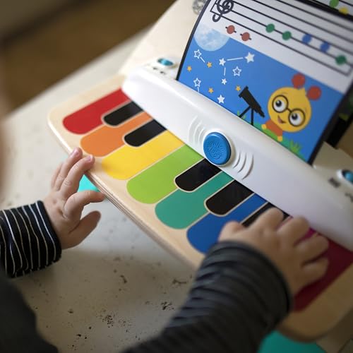 Baby Einstein and Hape Magic Touch Wooden Toy Piano, Montessori Musical Learning Toy for Babies and Toddlers 6mo+