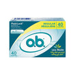 o.b. Applicator Free Digital Tampons (Regular), 40 Count