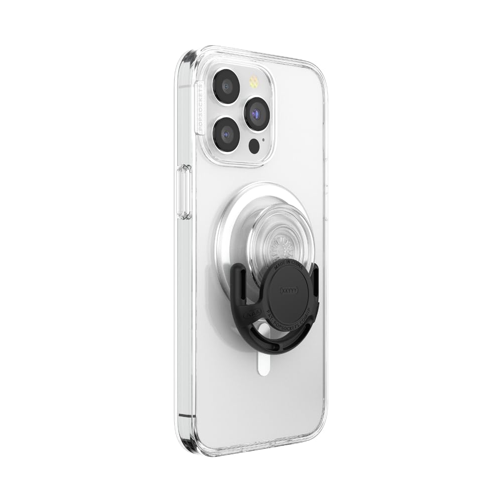 PopSockets Multi-Surface Phone Mount, Universal Phone Stand, Phone Holder Stand, Version 2 - Black