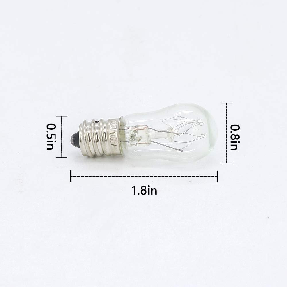 AMI PARTS WE05X20431 WE4M305 Dryer Drum Light 10w 120v Bulb Replacement Part Compatible with Hotpoint GE Dryers(2pcs)