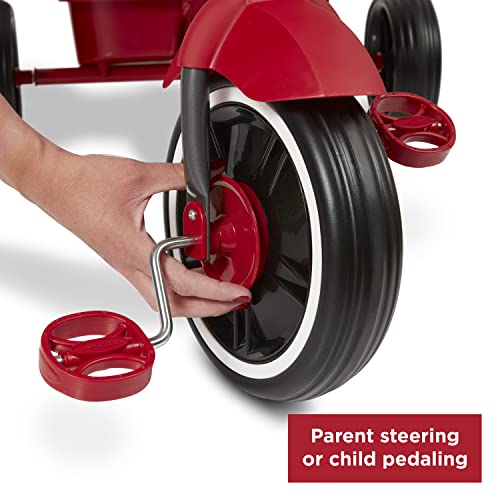 Toddler Bike, Kids Bike, Tricycle Toddler Toys for Ages 2-4, Baby Toy, Radio Flyer 4-in-1 Stroll 'N Trike, for Ages 1-5 Years, Red (Amazon Exclusive)